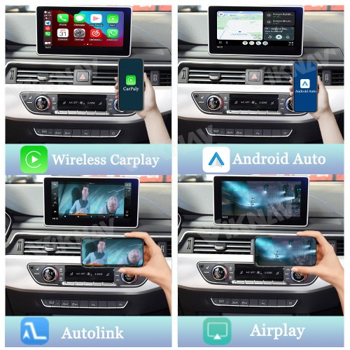 Viknav Linux System Interface Box For AUDI Q3 A3 A4 A5 Q5 2019-2023 MIB3 Wireless Apple CarPlay Android Auto Stereo Only Support Original Car Screen