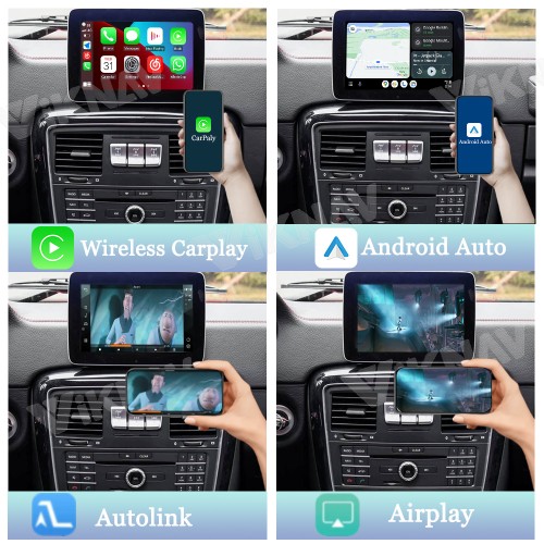 Viknav Linux System Interface Box For Benz G Class W463 2013-2018 Wireless Apple CarPlay Android Auto Stereo Only Support Original Car Radio Screen