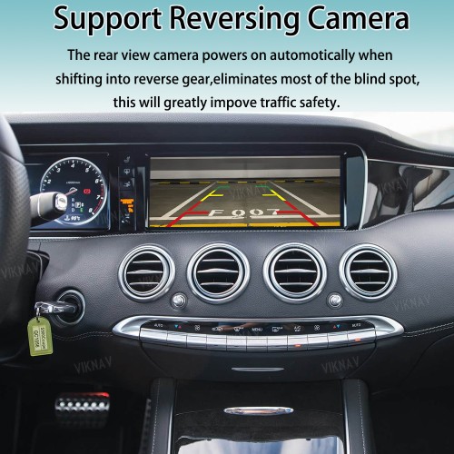 Viknav Linux System Interface Box For Benz S Class W222 2014-2020 Wireless Apple CarPlay Android Auto Stereo Only Support Original Car Radio Screen
