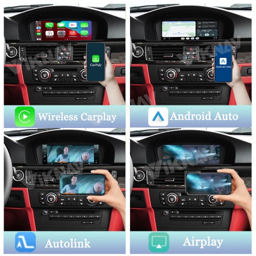 Viknav Linux System Interface Box For BMW M3 M5 Z4 2009-2016 CIC Wireless Apple CarPlay Android Auto Stereo Only Support Original Car Screen