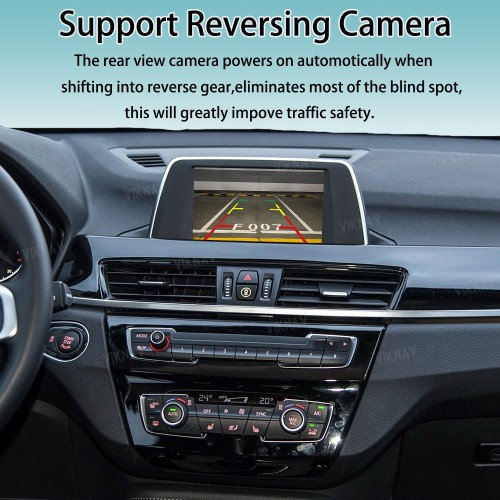 Viknav Linux System Interface Box For BMW X1 E84 F48 X3 F25 X4 F26 X5 F15 X6 F16 2013-2016 NBT Wireless Apple CarPlay Android Auto Stereo Only Support Original Car Screen