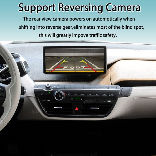 Viknav Linux System Interface Box For BMW i3 i8 2014-2017 NBT Wireless Apple CarPlay Android Auto Stereo Only Support Original Car Screen