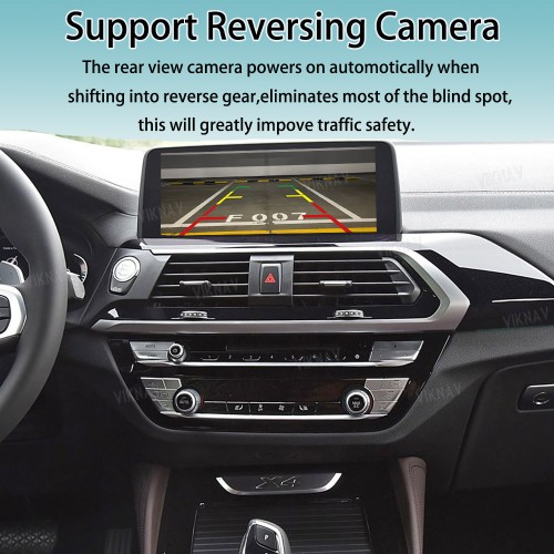 Viknav Linux System Interface Box For BMW X1 X3 X4 X5 X6 2016-2020 EVO Wireless Apple CarPlay Android Auto Stereo Only Support Original Car Screen