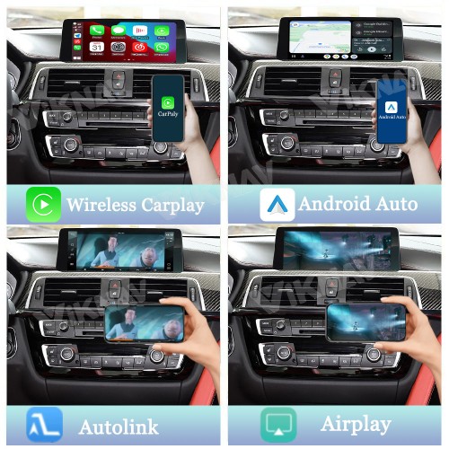 Viknav Linux System Interface Box For BMW M2 M3 M4 M5 2017-2020 EVO Wireless Apple CarPlay Android Auto Stereo Only Support Original Car Screen