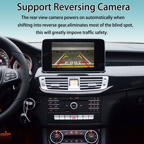 Viknav Linux System Interface Box For Benz CLS W218 GLK GLC X253/C253 GLE GLS Class 2013-2017 Wireless Apple CarPlay Android Auto Stereo Only Support Original Car Radio Screen(NTG5.0/5.1)
