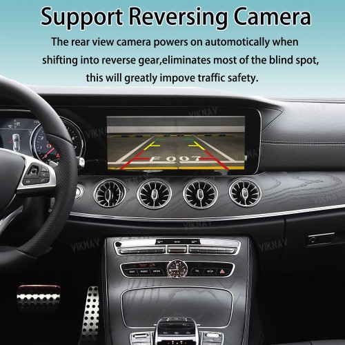 Viknav Linux System Interface Box For Benz S Class W222 C Class W 206 E Class W212 AMG GT 2016-2020 Wireless Apple CarPlay Android Auto Stereo Only Support Original Car Radio Screen(NTG5.5)