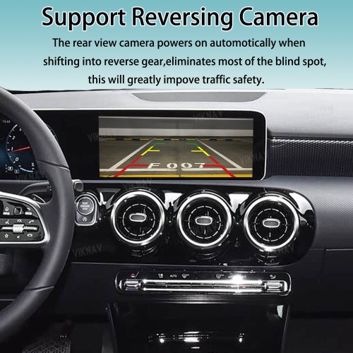 Viknav Linux System Interface Box For Benz A B GLA GLB GLC CLA Class 2019-2022 Wireless Apple CarPlay Android Auto Stereo Only Support Original Car Radio Screen(NTG6.0)