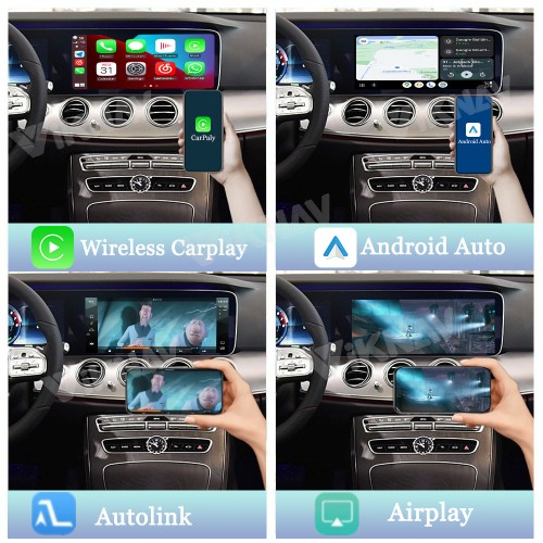 Viknav Linux System Interface Box For Benz E GLE CLS GLS G V Class 2019-2022 Wireless Apple CarPlay Android Auto Stereo Only Support Original Car Radio Screen(NTG6.0)