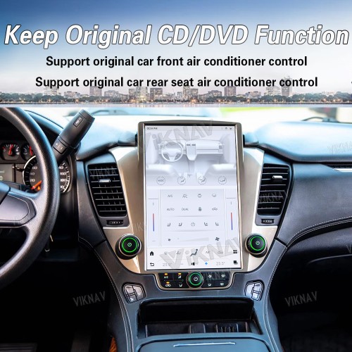 Viknav 14.4 inch Android 13 Car Radio For Chevrolet Tahoe Suburban GMC Yukon 2014-2020 Auto Radio Multimedia Player Carplay GPS Navigation Head Unit （128GB )