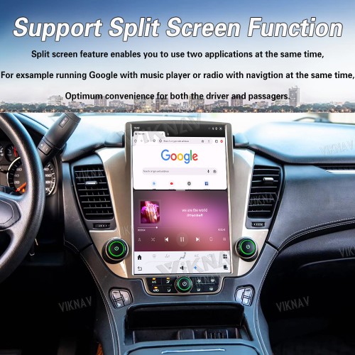 Viknav 14.4 inch Android 13 Car Radio For Chevrolet Tahoe Suburban GMC Yukon 2014-2020 Auto Radio Multimedia Player Carplay GPS Navigation Head Unit （128GB )