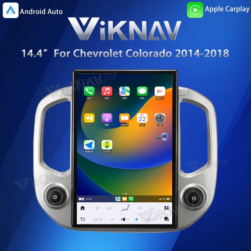 Viknav 14.4 Inch Car Radio for Chevrolet Colorado GMC Canyon 2014-2018 Touch Screen Upgrade Android 13 Head Unit Wireless Carplay Car GPS Navigation Multimedia Player