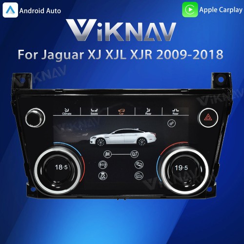 Viknav AC Panel For Jaguar XJ XJL XJR 2009-2018 Electronic Air Conditioning Switch Touch Screen Climate Control Dashboard