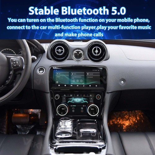 Viknav Car Radio And AC Panel For Jaguar XJ XJL XJR 2009-2018 LCD Multimedia Player GPS Navigation Air Condition Board(128GB+AC)
