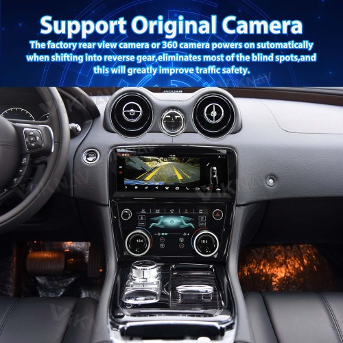 Viknav Car Radio And AC Panel For Jaguar XJ XJL XJR 2009-2018 LCD Multimedia Player GPS Navigation Air Condition Board(128GB+AC)