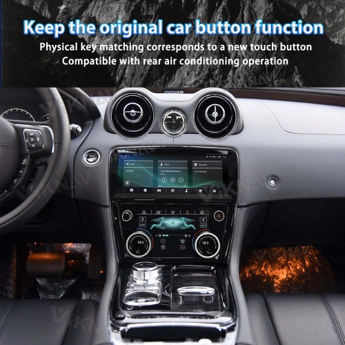 Viknav Car Radio And AC Panel For Jaguar XJ XJL XJR 2009-2018 LCD Multimedia Player GPS Navigation Air Condition Board(128GB+AC)