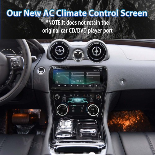 Viknav Car Radio And AC Panel For Jaguar XJ XJL XJR 2009-2018 LCD Multimedia Player GPS Navigation Air Condition Board(128GB+AC)