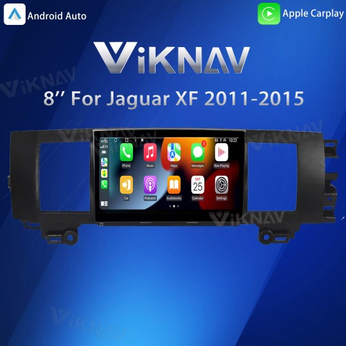 Viknav Car Radio 8 inch For Jaguar XF 2011-2015 Head Unit CarPlay Audio Stereo Touch Screen Car GPS Navigation Multimedia Player (128GB)