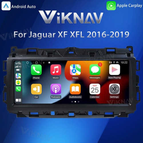 Viknav Car Radio 10.25 inch GPS Navigation For Jaguar XF XFL 2016-2019 Multimedia Player Auto Stereo(128GB)