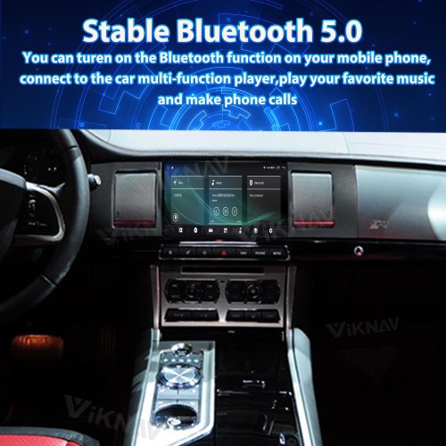 Viknav Car Radio 8 inch For Jaguar XF 2011-2015 Head Unit CarPlay Audio Stereo Touch Screen Car GPS Navigation Multimedia Player (64GB)
