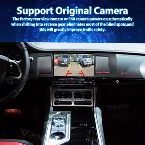 Viknav Car Radio 8 inch For Jaguar XF 2011-2015 Head Unit CarPlay Audio Stereo Touch Screen Car GPS Navigation Multimedia Player (64GB)