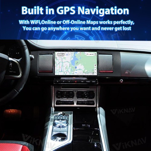 Viknav Car Radio 8 inch For Jaguar XF 2011-2015 Head Unit CarPlay Audio Stereo Touch Screen Car GPS Navigation Multimedia Player (128GB)
