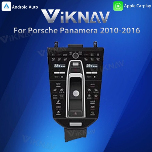 Viknav LCD Full Touch Car Saddle Dashboard Screen for Porsche Panamera 2010-2016 Car Central Control Air Conditioning Vents Car Center Console Saddle Interior Decorative Accessories