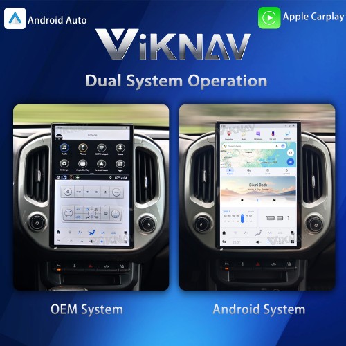 Viknav 14.4 Inch Car Radio for Chevrolet Colorado GMC Canyon 2014-2018 Touch Screen Upgrade Android 13 Head Unit Wireless Carplay Car GPS Navigation Multimedia Player