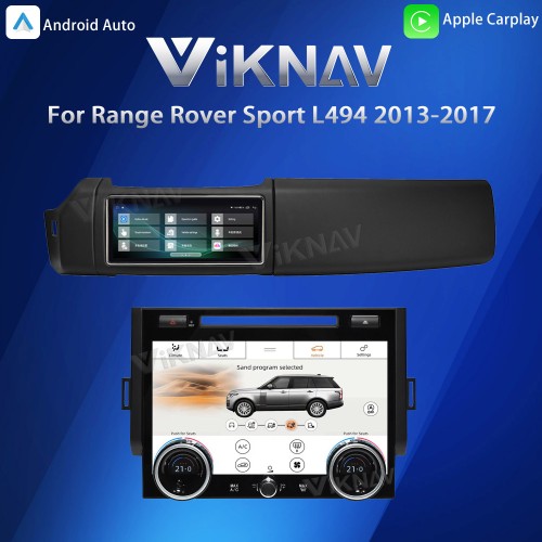 12.3 Inch Android Car Radio AC Panel For Range Rover Sport L494 2013-2017 SVA Stereo Replacement Multimedia Player Carplay Head Unit(128GB)