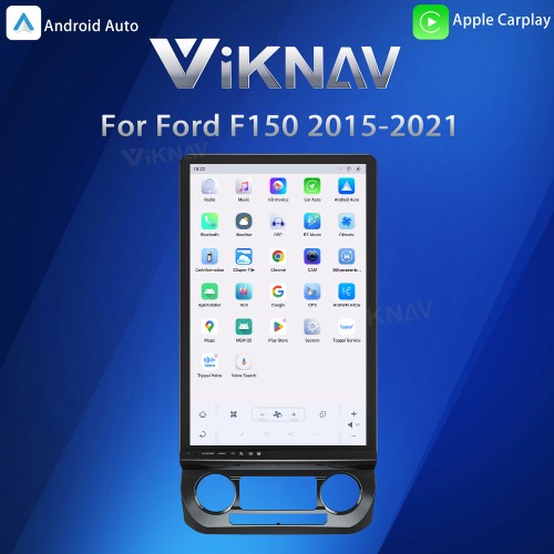 Viknav Upgrade Android Car Radio For Ford F150 2015-2022 16.8 inch Wireless Carpaly Android Auto Touch Screen GPS Navigation Multimedia player Auto Stereo Head Unit