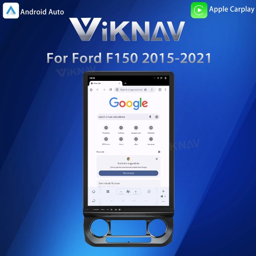 Viknav Upgrade Android Car Radio For Ford F150 2015-2022 16.8 inch Wireless Carpaly Android Auto Touch Screen GPS Navigation Multimedia player Auto Stereo Head Unit