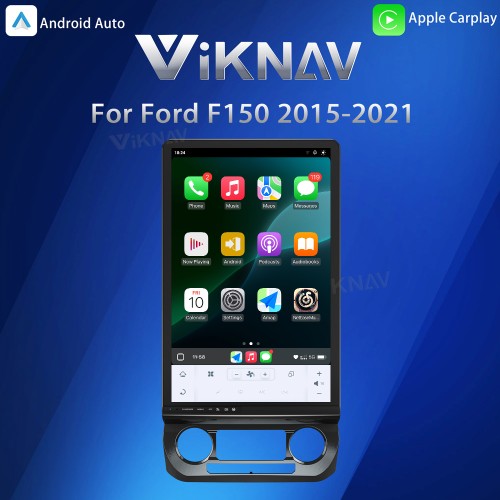 Viknav Upgrade Android Car Radio For Ford F150 2015-2022 16.8 inch Wireless Carpaly Android Auto Touch Screen GPS Navigation Multimedia player Auto Stereo Head Unit