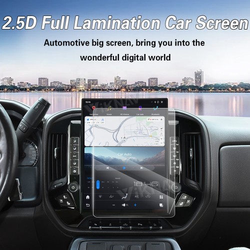 Viknav 15.6 Inch Larger Screen Car Radio For Chevrolet Silverado / GMC SIERRA 2014-2018  Android Head Unit Wirless Carplay GPS Navigation Player Autoradio (black 128GB)