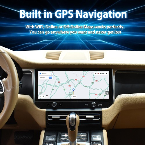 Android System 12.3 Inch Car Radio For Porsche Macan 2013-2017 Auto Stereo Wireless Carplay GPS Navigation Multimedia Player Touch Screen Had Unit(128GB)