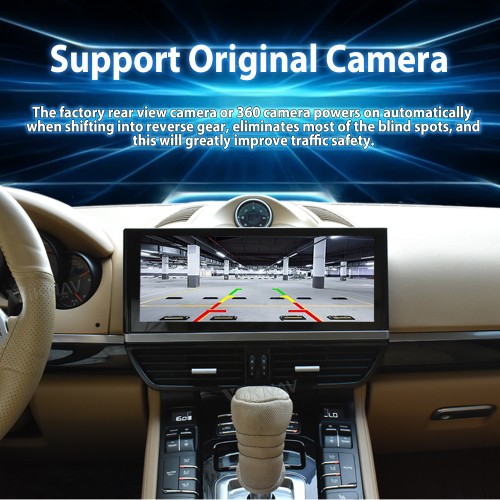 Android System 12.3 Inch Car Radio For Porsche Cayenne 2011-2017 Auto Stereo Wireless Carplay GPS Navigation Multimedia Player Touch Screen (128GB)