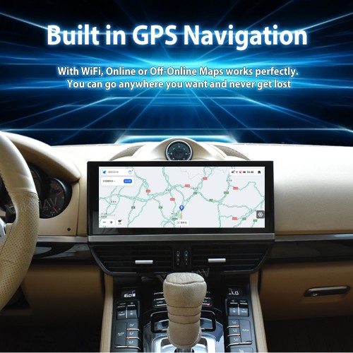 Android System 12.3 Inch Car Radio For Porsche Cayenne 2011-2017 Auto Stereo Wireless Carplay GPS Navigation Multimedia Player Touch Screen (128GB)