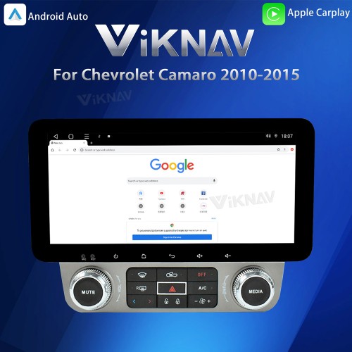 Viknav Upgrade Android Car Radio for Chevrolet Camaro 2010-2015 Multimedia Video Player GPS Navigation BT Carplay Head Unit(128GB)