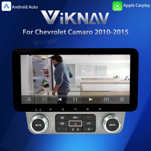 Viknav Upgrade Android Car Radio for Chevrolet Camaro 2010-2015 Multimedia Video Player GPS Navigation BT Carplay Head Unit(128GB)