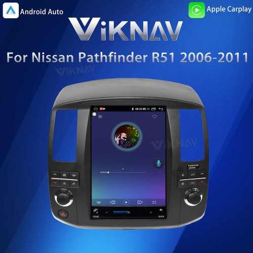 Viknav Screen Car Radio For Nissan pathfinder R51 2006-2011 Android Head Unit Wirless Carplay GPS Navigation Player Autoradio ( 128GB)