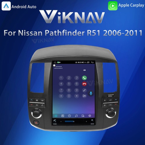 Viknav Screen Car Radio For Nissan pathfinder R51 2006-2011 Android Head Unit Wirless Carplay GPS Navigation Player Autoradio ( 128GB)