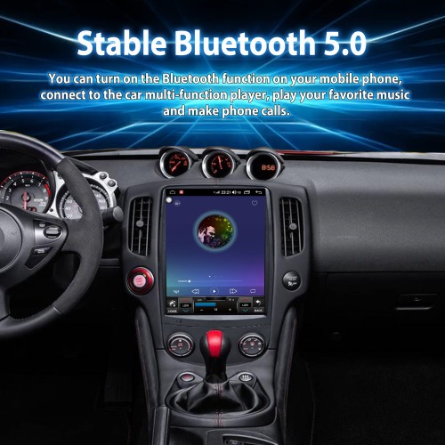 Viknav 12.1" Touch Screen Car Radio For Nissan 370Z ( 2008-2018 ) Multimedia Player Android Auto GPS Navigation Wireless Carplay