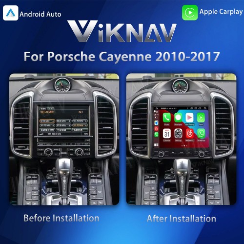 8.8 Inch Car Radio For Porsche Cayenne 2010-2017 Android System Auto Stereo Wireless Carplay GPS Navigation Multimedia Player Touch Screen Head Unit (128GB)