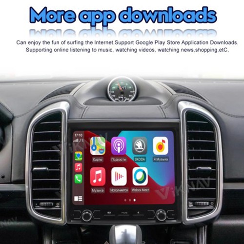 8.8 Inch Car Radio For Porsche Cayenne 2010-2017 Android System Auto Stereo Wireless Carplay GPS Navigation Multimedia Player Touch Screen Head Unit (128GB)