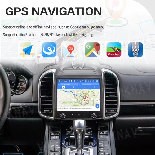 8.8 Inch Car Radio For Porsche Cayenne 2010-2017 Android System Auto Stereo Wireless Carplay GPS Navigation Multimedia Player Touch Screen Head Unit (128GB)