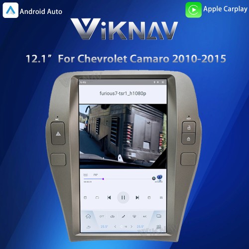 Viknav 12.1 Inch Android Car Radio for Chevrolet Camaro 2010-2015 GPS Navigation Auto Wireless Carplay  Multimedia Player Head Unit