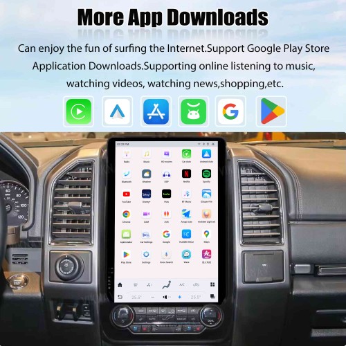 VIKNAV 14.4 inch Android Radio For Ford Expedition 2018 2019 2020 2021 2022 Car Radio Wireless Carplay Android Auto Stereo GPS Navigation Multimedia Player