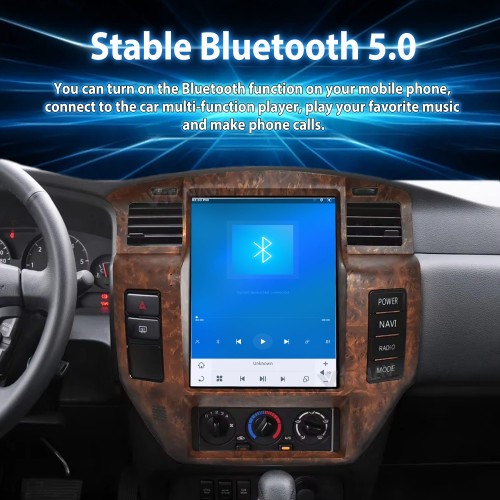 Viknav 12.1" Touch Screen Car Radio For Nissan Patrol Y61 ( 2004 - 2019 ) Multimedia Player Android Auto GPS Navigation Wireless Carplay