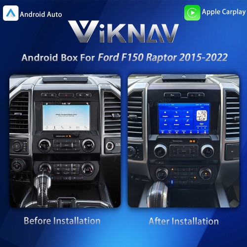 Upgrade Android Box For Ford F150 2015-2022 Wireless Carplay Touch Screen GPS Navigation Multimedia player Auto Stereo Head Unit(SYNC3)