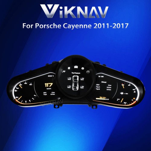 Viknav Linux 12.3 Inch Digital Cluster Dashboard Speedometer Panel For Porsche Cayenne 2011-2017 Virtual Digital Instrument Cluster Cockpit