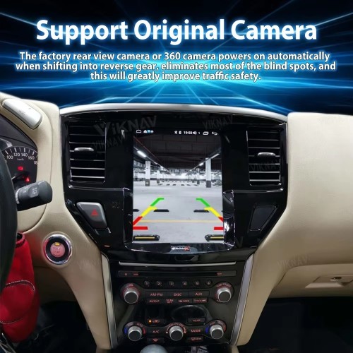 Viknav 10.4" Touch Screen Car Radio For Nissan-Pathfinder ( 2012 2013 2014 2015 2016 2017 2018 2019 ) Multimedia Player Android Auto GPS Navigation Wireless Carplay (128GB)