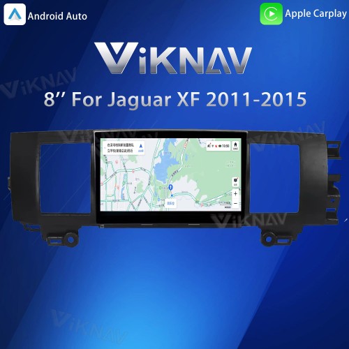 Viknav 8" Android Car Radio for Jaguar XF 2011-2015 Wireless CarPlay & Android Auto GPS Navigation Player